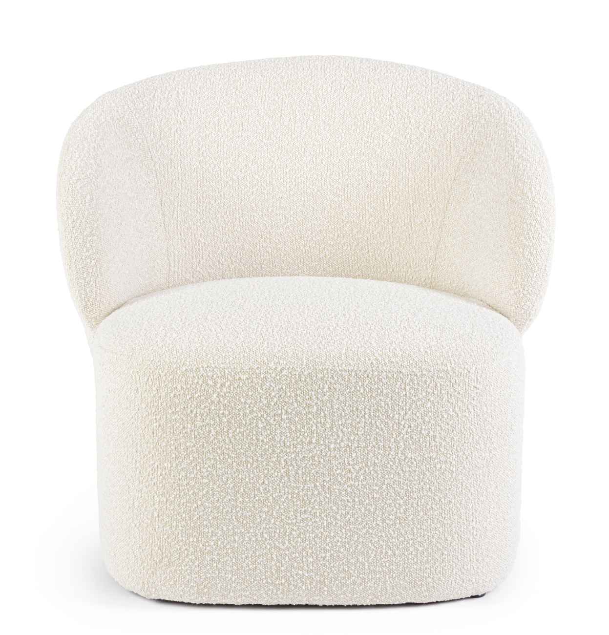 Der Sessel Babila überzeugt mit seinem modernen Stil. Gefertigt wurde er aus Boucle-Stoff, welcher einen natürlichen Farbton besitzt. Der Sessel besitzt eine Sitzhöhe von 44 cm.