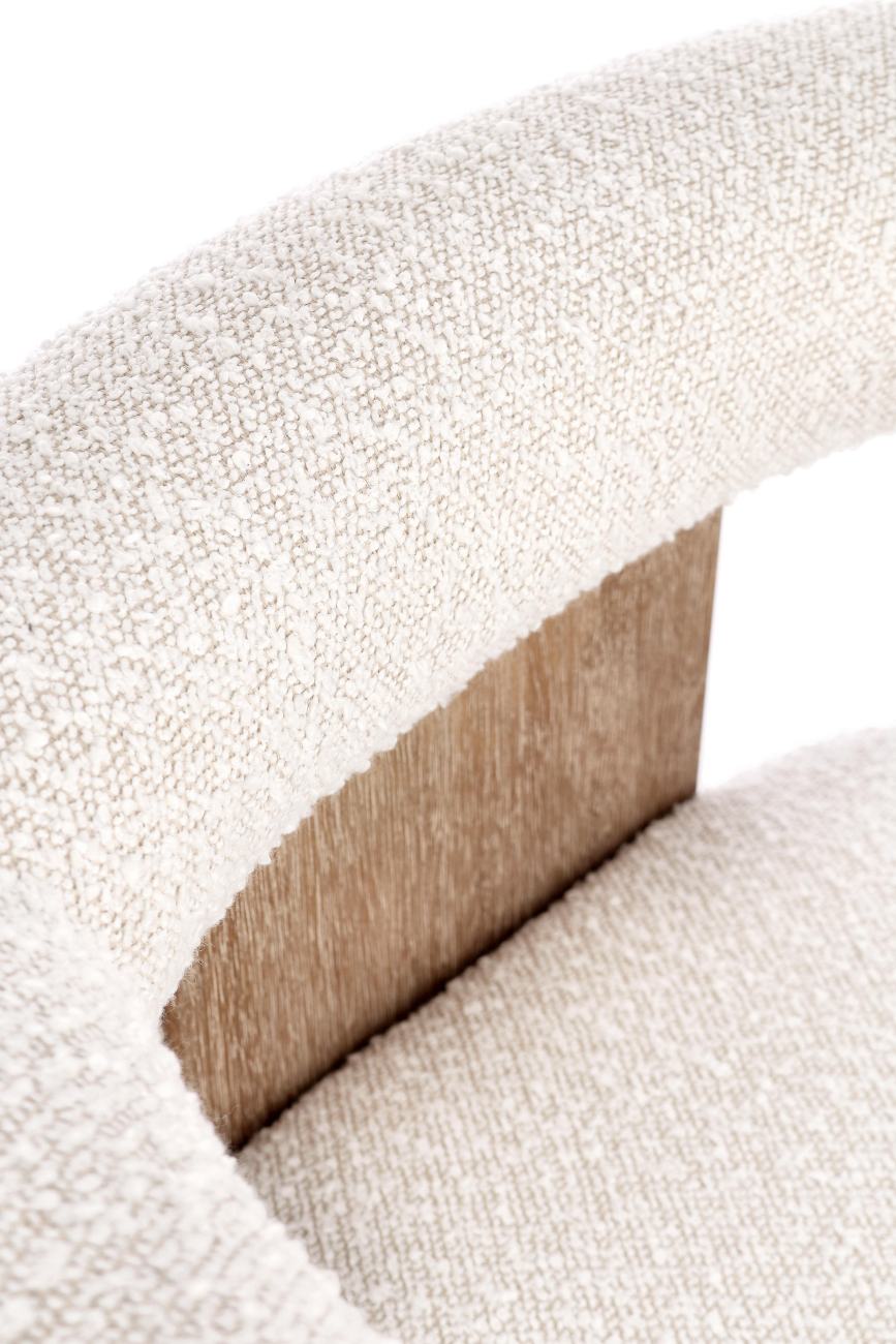 Esszimmerstuhl Agape aus Boucle, Natur / Natur