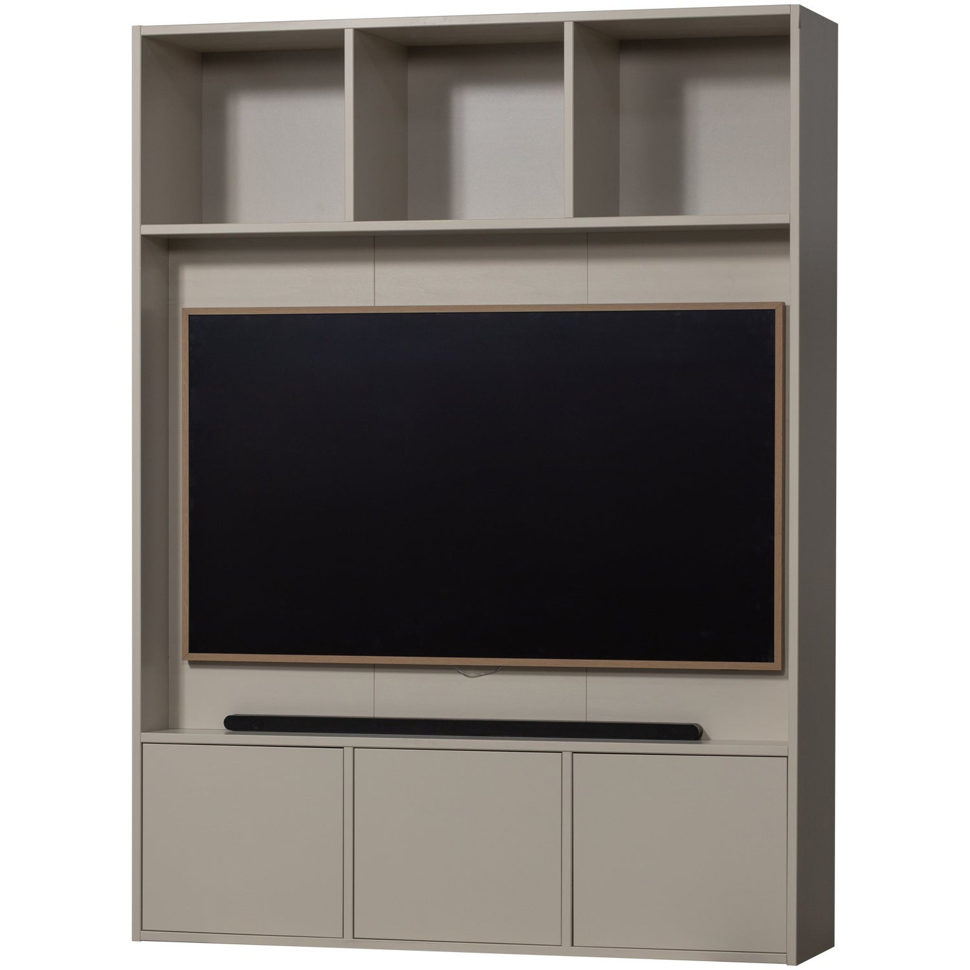 TV-Schrank Meggy 160 cm Kiefer [FSC] Hellgrau - stilvoll & modern, 215 x 160 x 40 cm