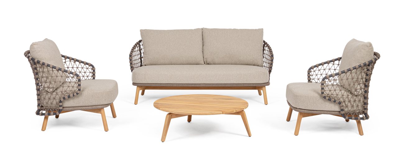 Gartensofa Eularia aus Teakholz