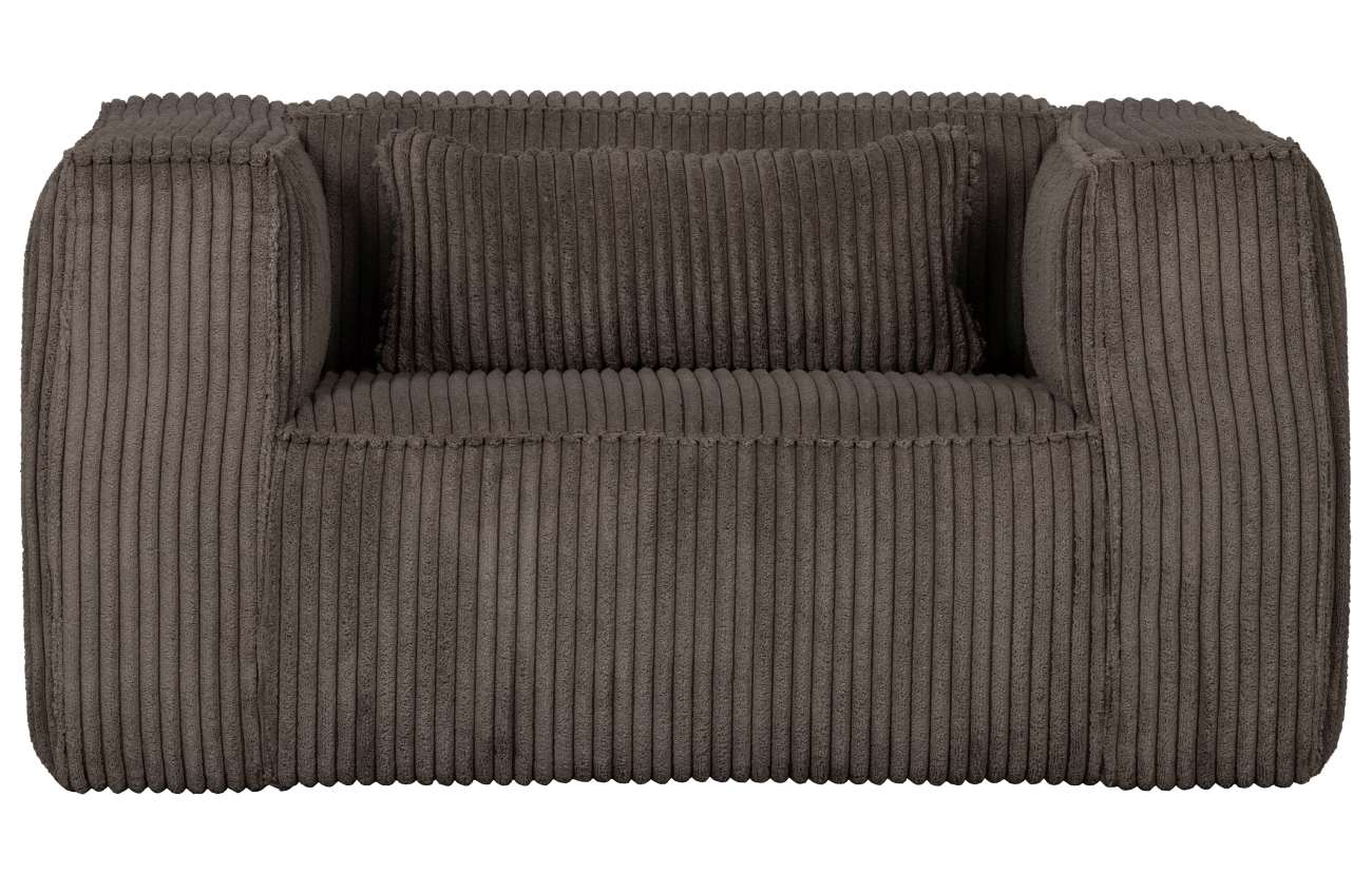 Sessel Bean mit Cordbezug, Dunkelbraun