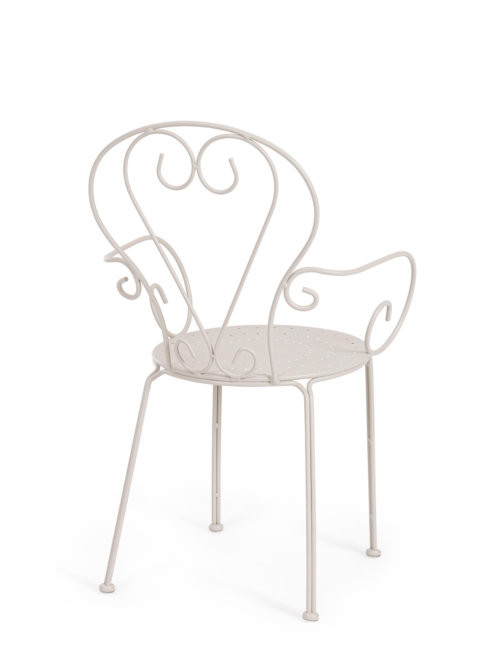 Gartenstuhl Etienne aus Metall, Griz