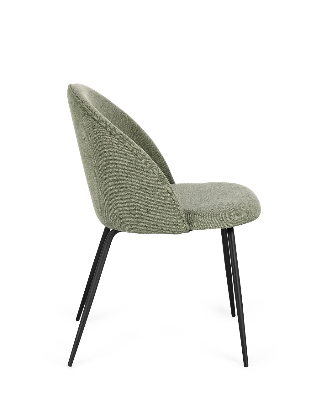 Esszimmerstuhl New Tanya 4er-Set aus Stoff, Salbeigrün