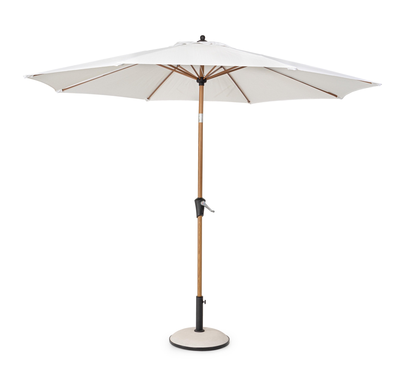 Sonnenschirm Palinuro aus Metall Ø 300 cm, Weiß Sonnenschirm Palinuro aus Metall Ø 300 cm, Weiß