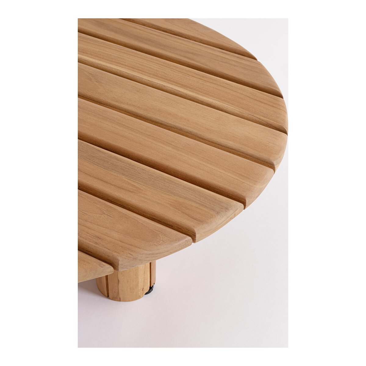 Gartencouchtisch Tamires - Teakholz massiv Natur, 100 x 80 cm