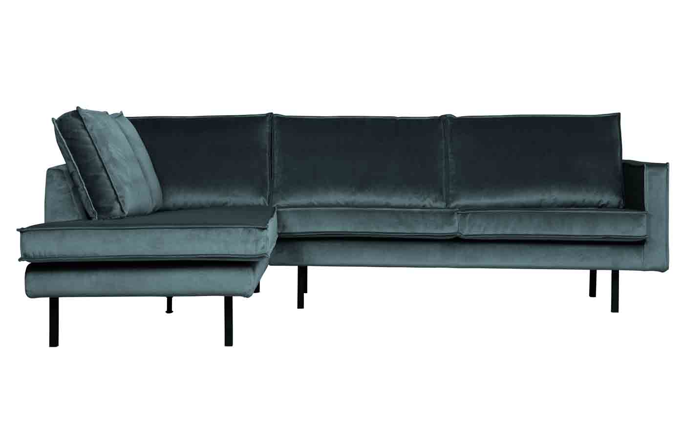 Ecksofa Rodeo Samt, links Teal Ecksofa Rodeo Samt, links Teal