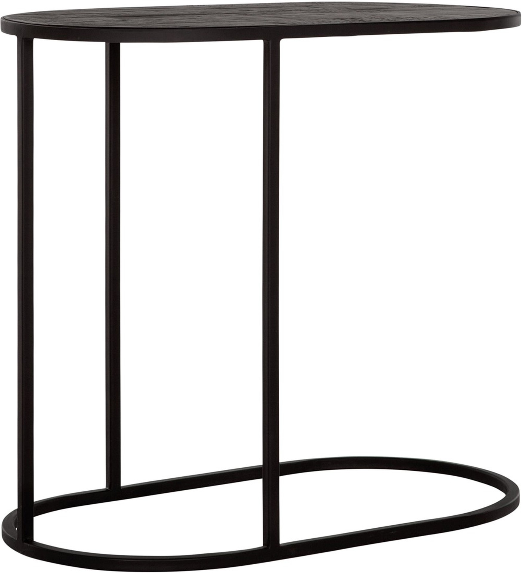 Der Beistelltisch Terra wurde aus Teakholz gefertigt, welches einen schwarzen Farbton besitzt. Das Gestell ist aus Metall uns ist Schwarz.Der Tisch überzeugt mit seinem massivem aber auch modernen Design.