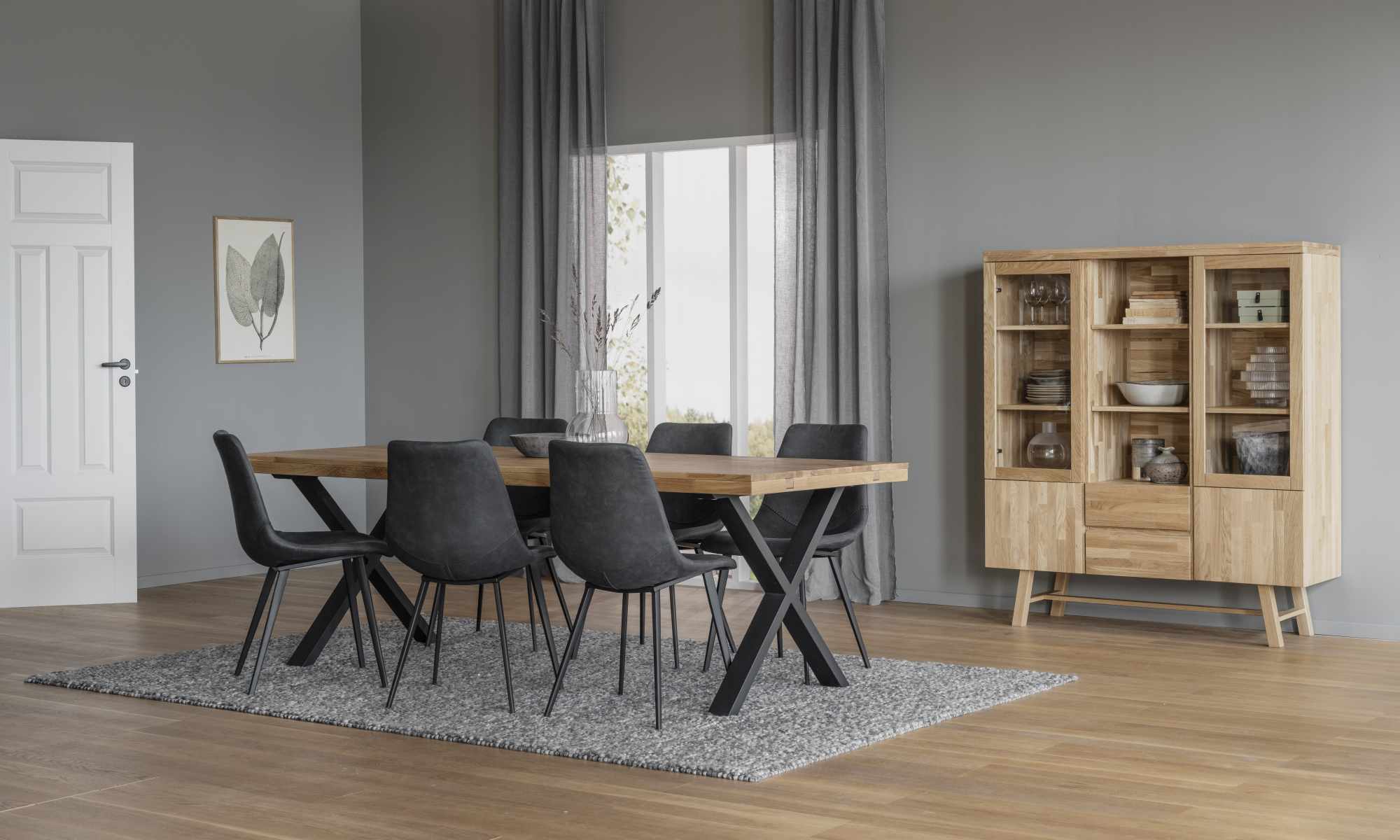 Jetzt entdecken: Esstisch Brooklyn, X-Gestell, 220cm, Natur mit hochwertiger Verarbeitung.