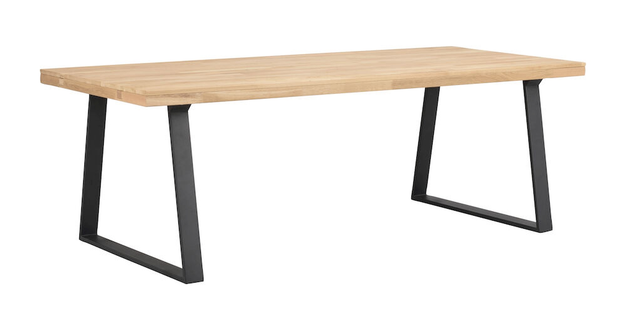 Esstisch Brooklyn, Trapez-Gestell, 220cm, Natur