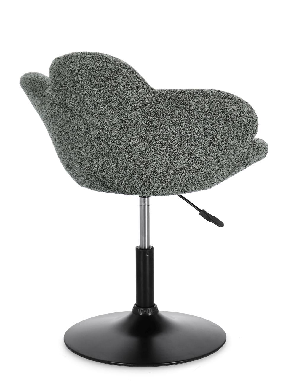 Esszimmerstuhl Fleur 2er-Set, Schwarz / Dunkelgrün