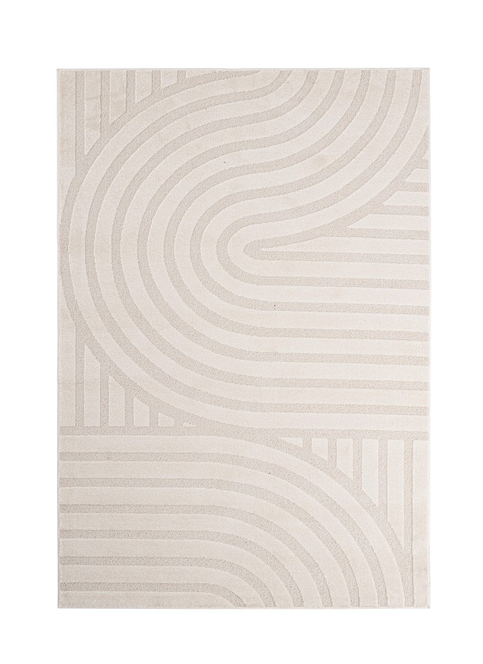 Teppich Zina aus Stoff Creme, 160x230 cm Teppich Zina aus Stoff Creme, 160x230 cm