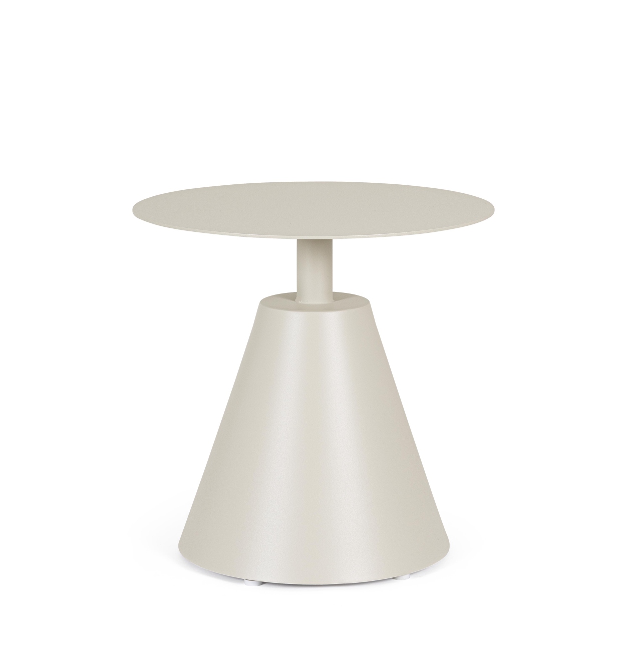 Couchtisch Aloha rund aus Aluminium, Sandshell