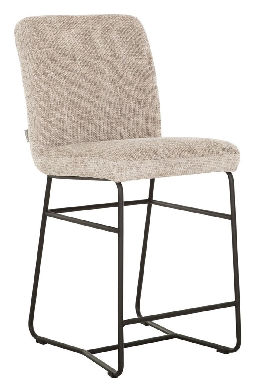 Barhocker Zola aus Stoff, Sand Barhocker Zola aus Stoff, Sand
