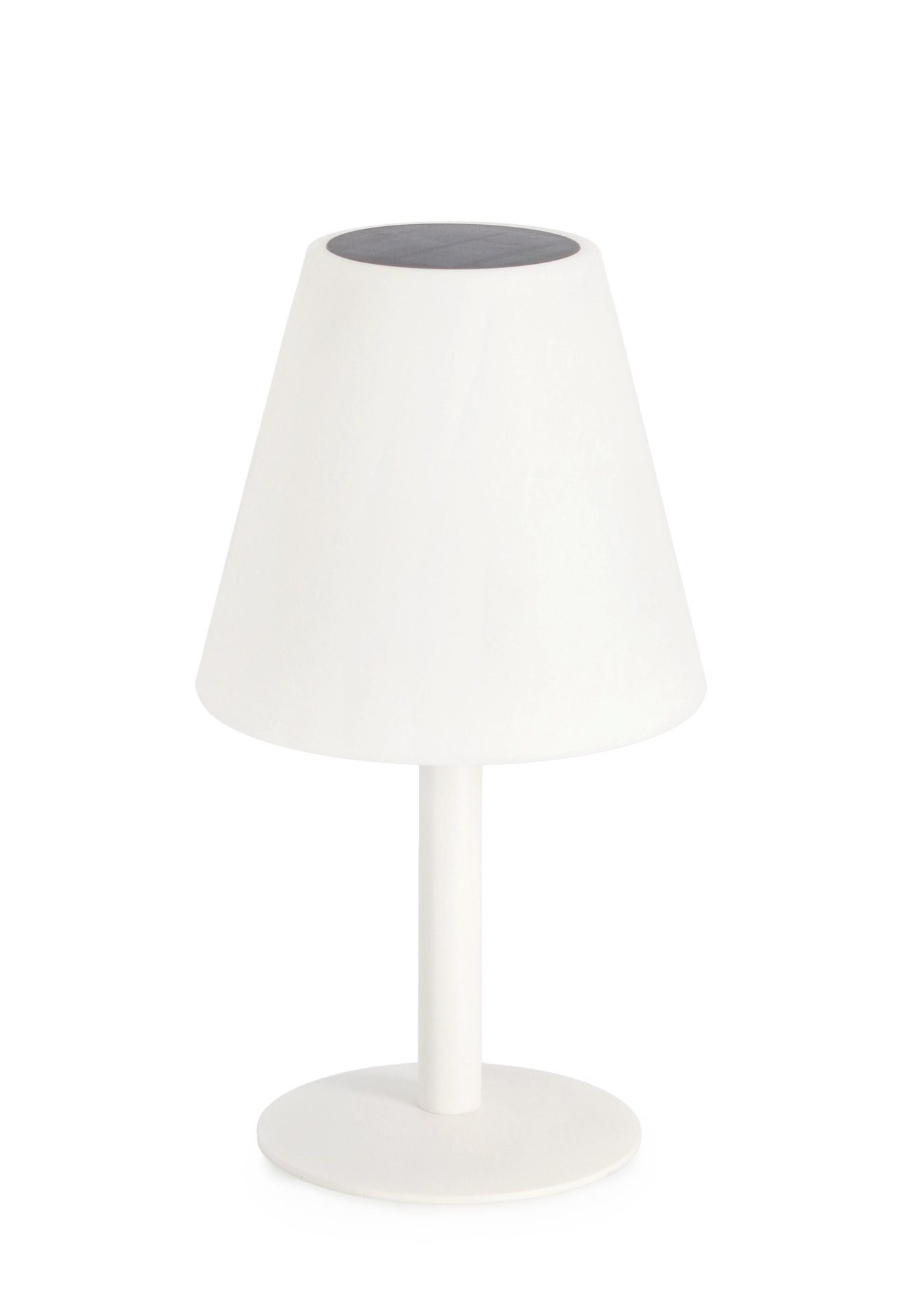 Die Outdoor Lampe Luna überzeugt mit ihrem klassischen Design. Gefertigt wurde sie aus Kunststoff, welches einen weißen Farbton besitzt. Das Gestell ist aus Metall und hat eine weiße Farbe. Die Lampe verfügt über einen Durchmesser von 20 cm und ist für de