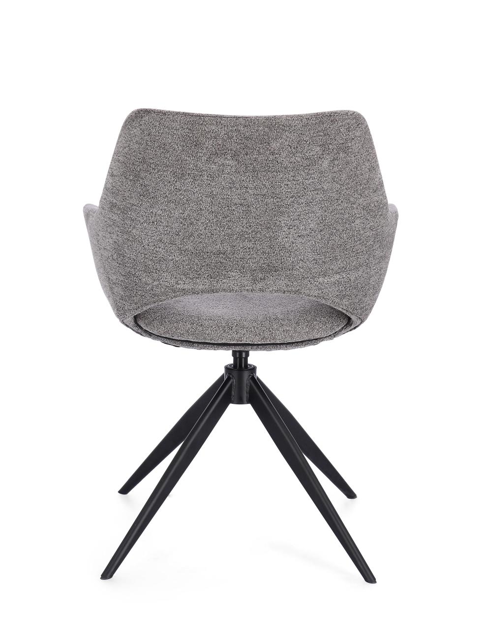 Esszimmerstuhl Vivian mit Armlehne, Grau