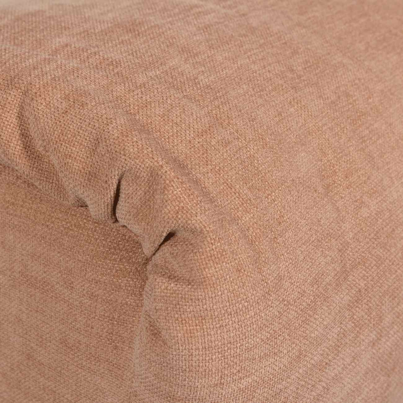 Hocker Baggy aus Chenille-Stoff, Altrosa