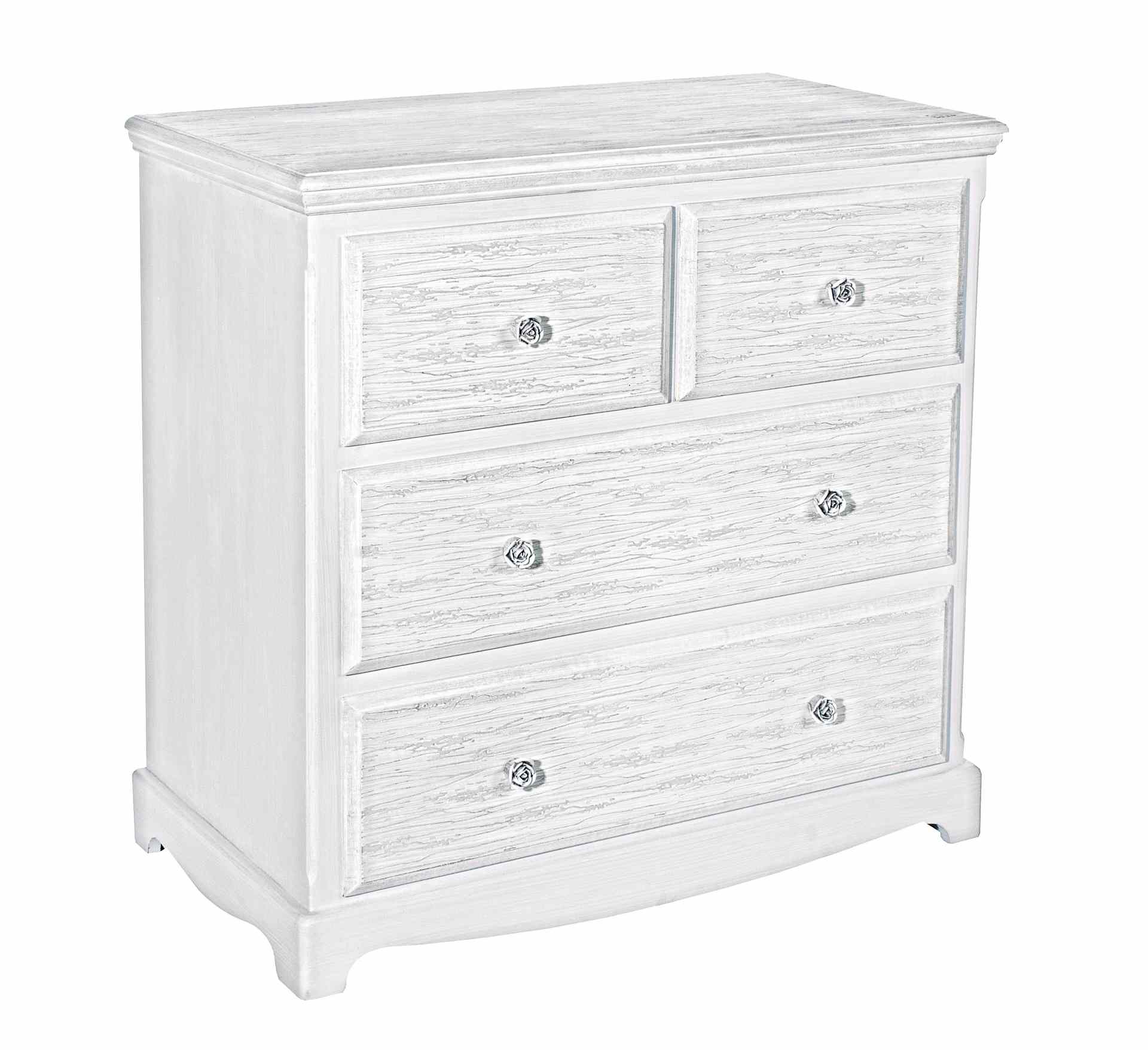 Kommode Blanc aus MDF Modern, 4 Schubladen