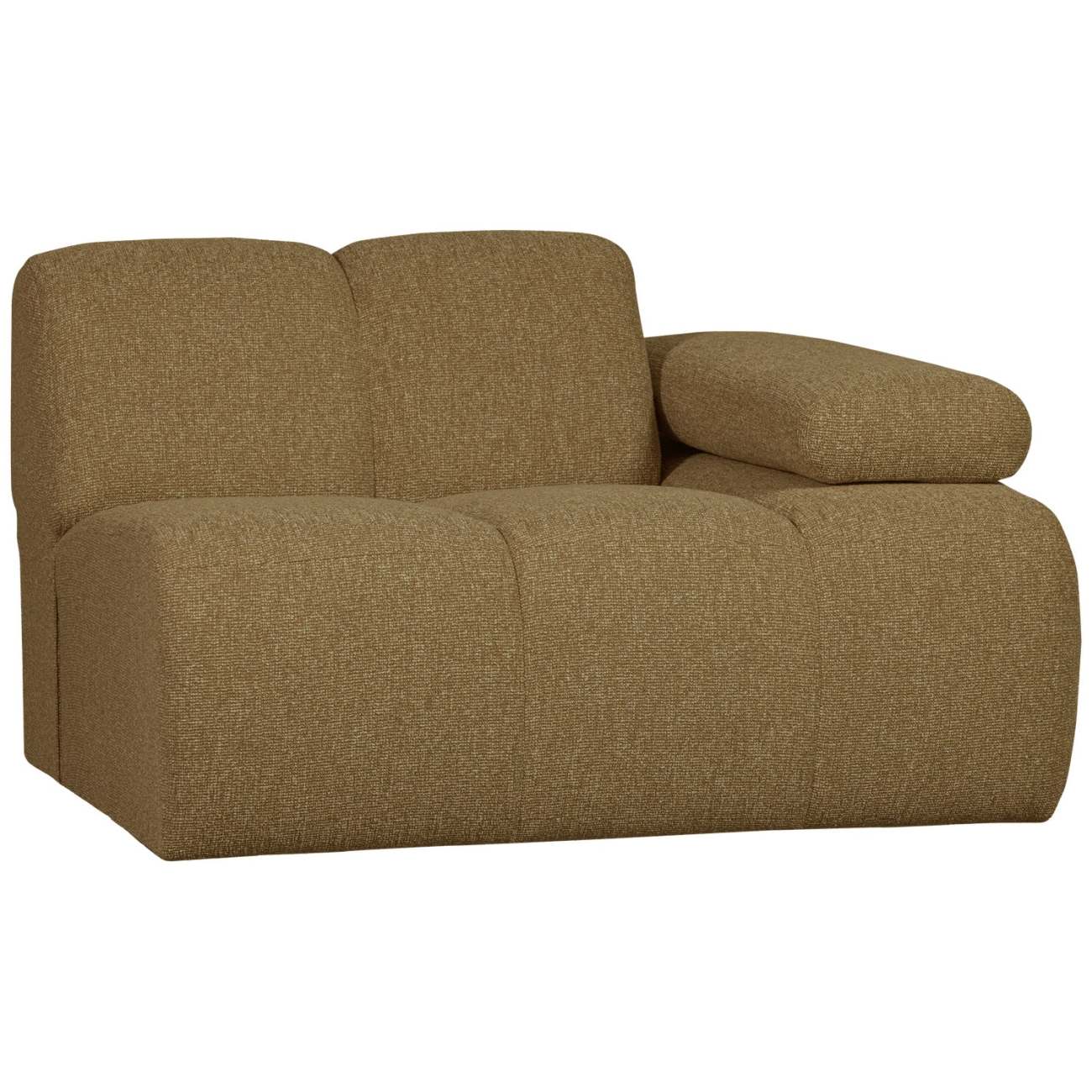 Modulsofa Mojo Boucle 1er Arm-Rechts, Gelb/Braun Modulsofa Mojo Boucle 1er Arm-Rechts, Gelb/Braun
