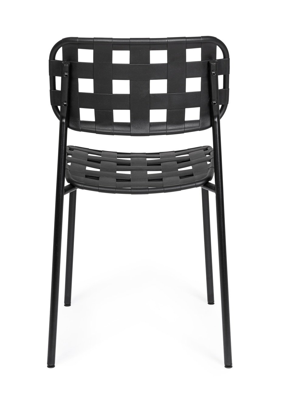 Gartenstuhl Clover aus Metall, Schwarz