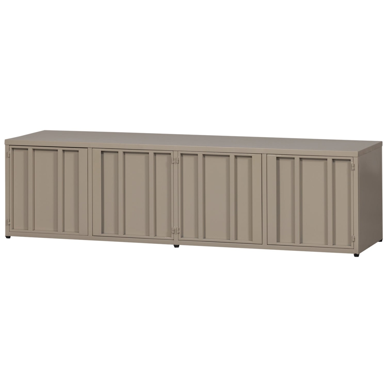 TV-Board Level aus Metall 160 cm, Sand