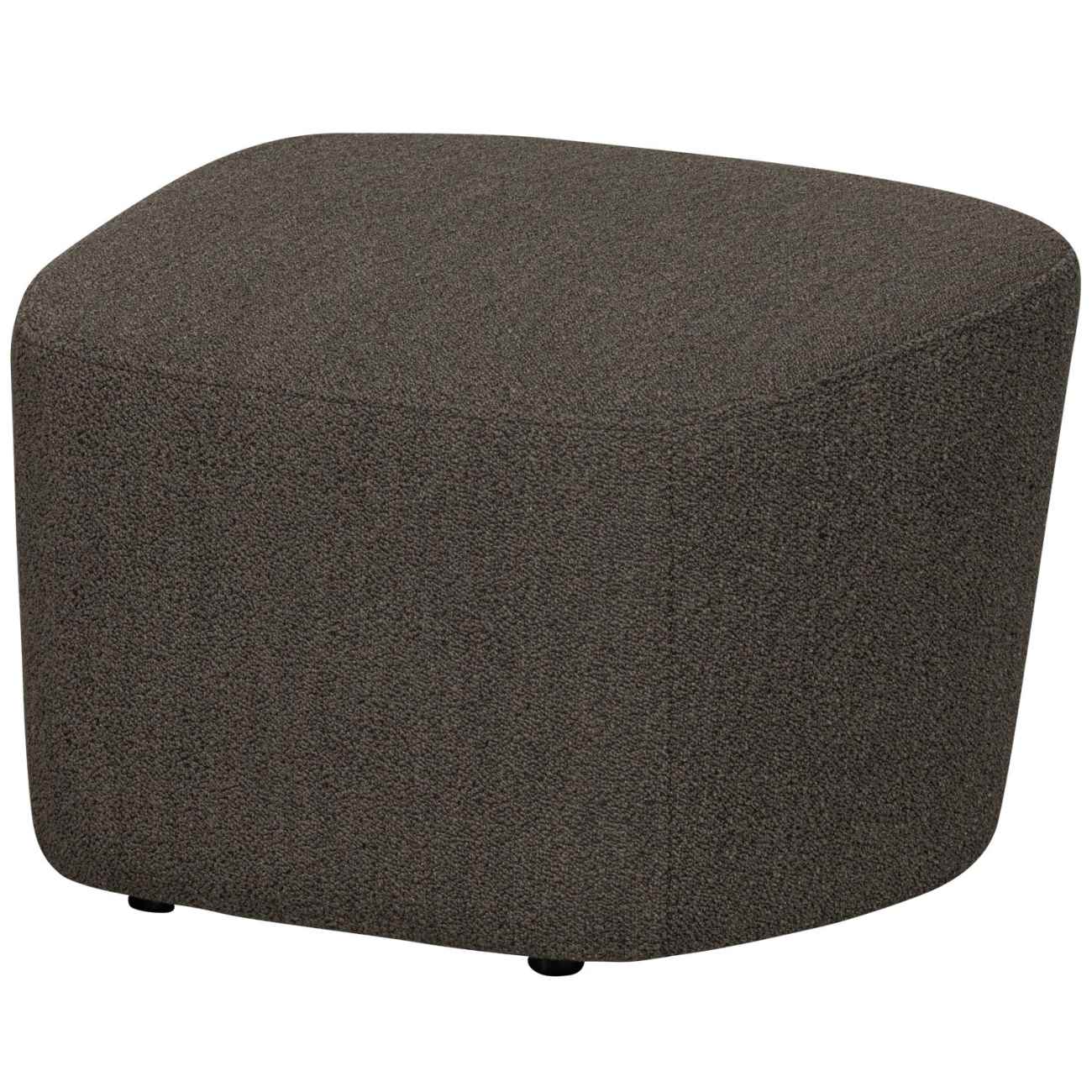 Hocker Lofty aus Boucle-Stoff, Braun Hocker Lofty aus Boucle-Stoff, Braun