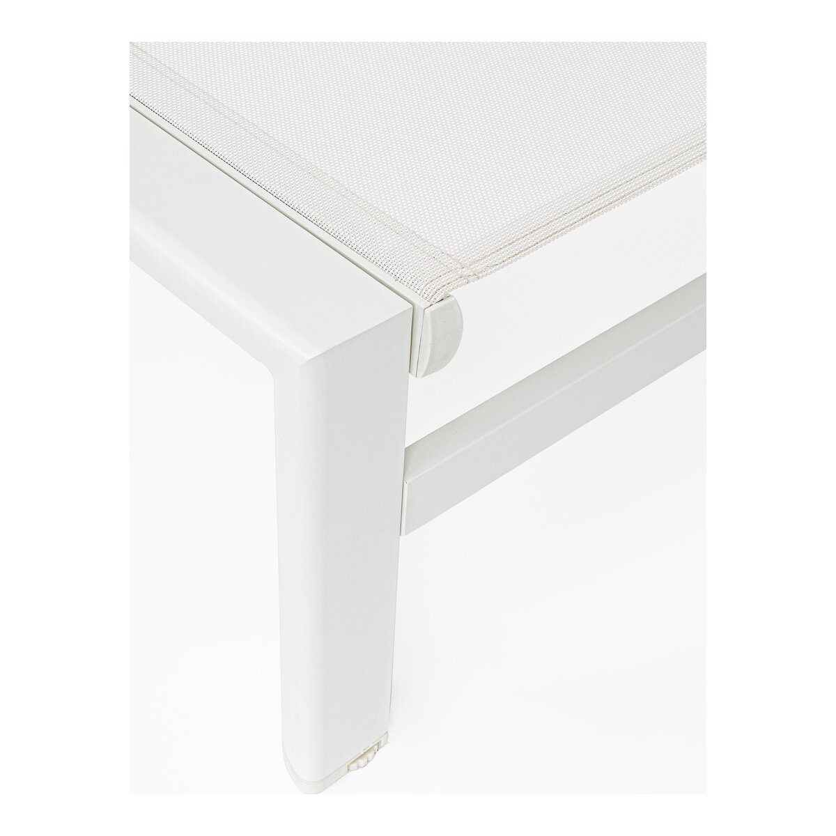 Gartenliege Skipper verstellbar - Textilene Off-White & Aluminium Off-White