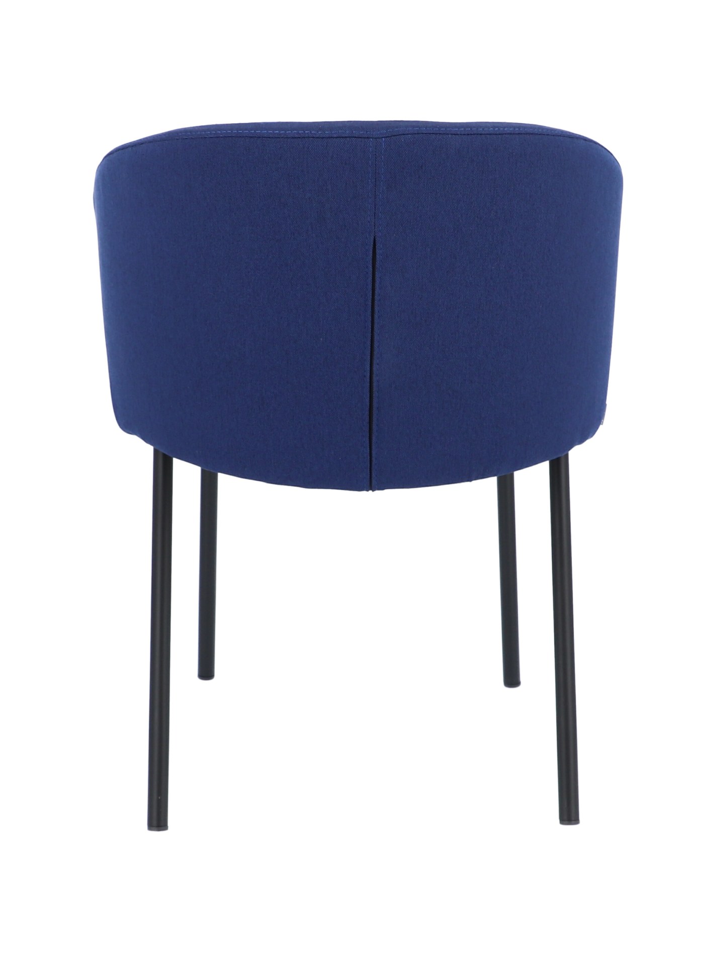 Der moderne Stuhl Mila wurde aus einem Metall Gestell hergestellt. Die Sitz- und Rückenfläche ist aus einem Stoff Bezug. Die Farbe des Stuhls ist Blau. Es ist ein Produkt der Marke Jan Kurtz.