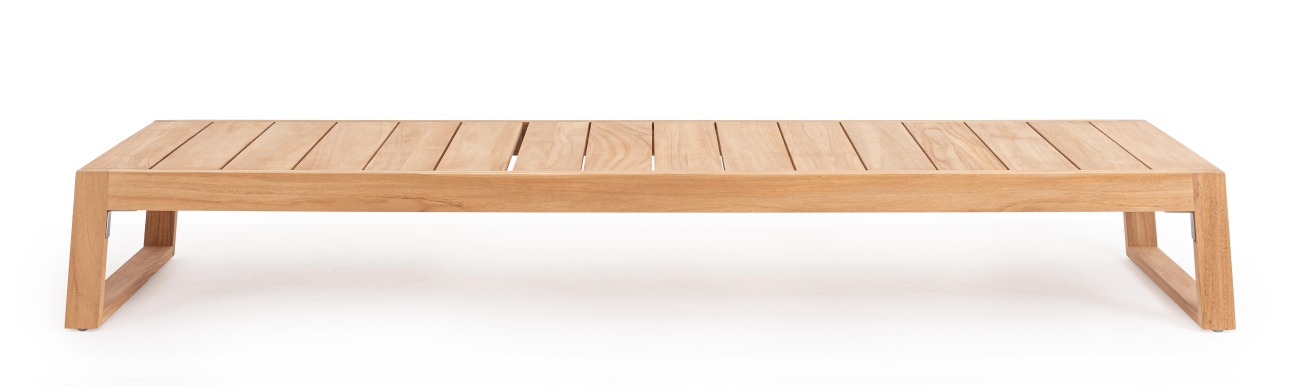 Gartenliege Jeremy aus Teakholz, Natur