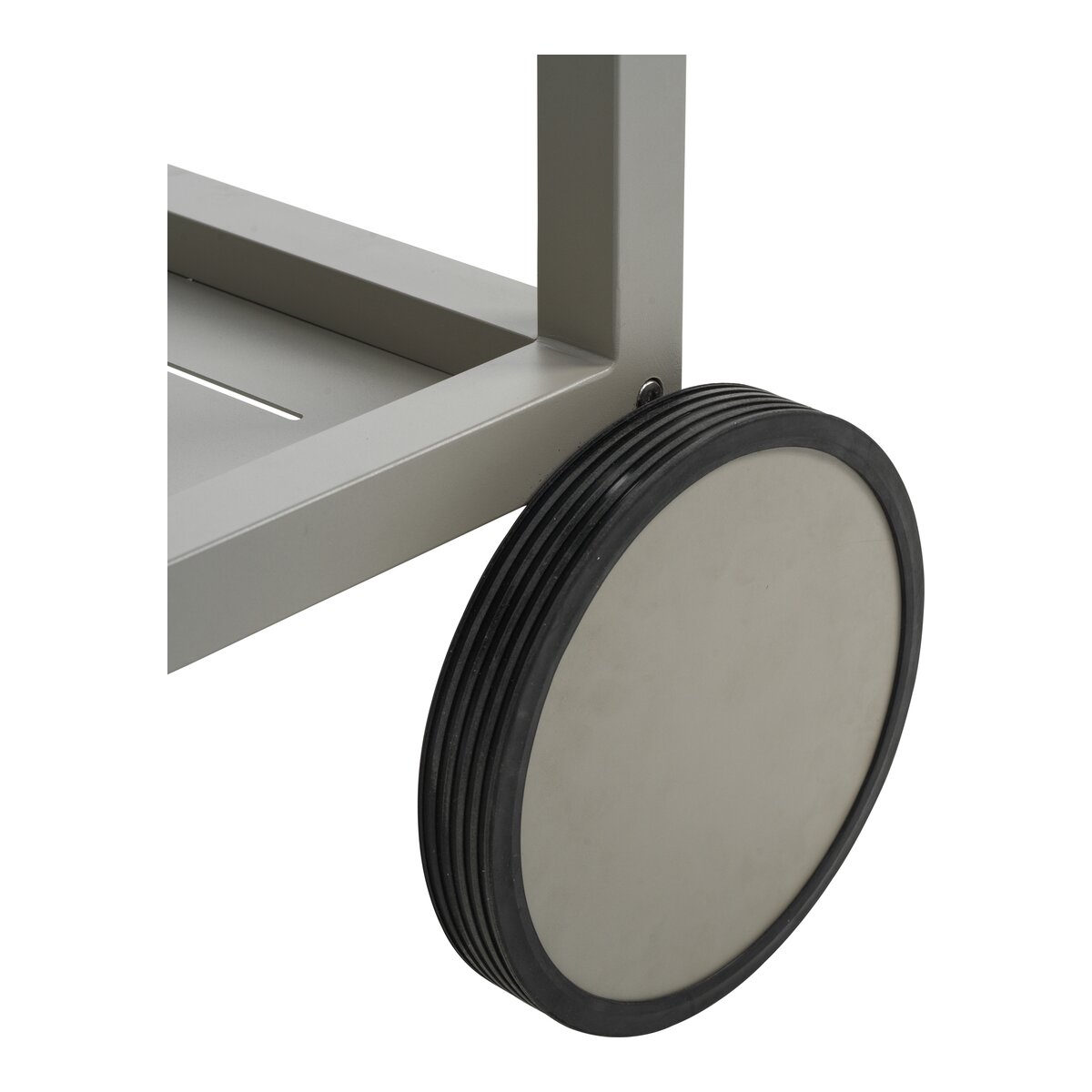 Garten-Servierwagen Samvaro, Khaki - aus Aluminium, mit Rollen