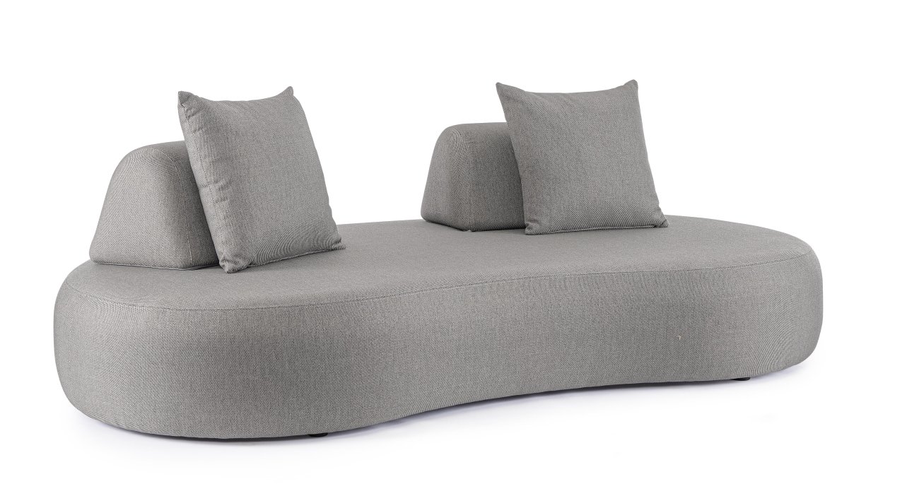 Gartensofa Cooper aus Olefin-Stoff, Grau Gartensofa Cooper aus Olefin-Stoff, Grau