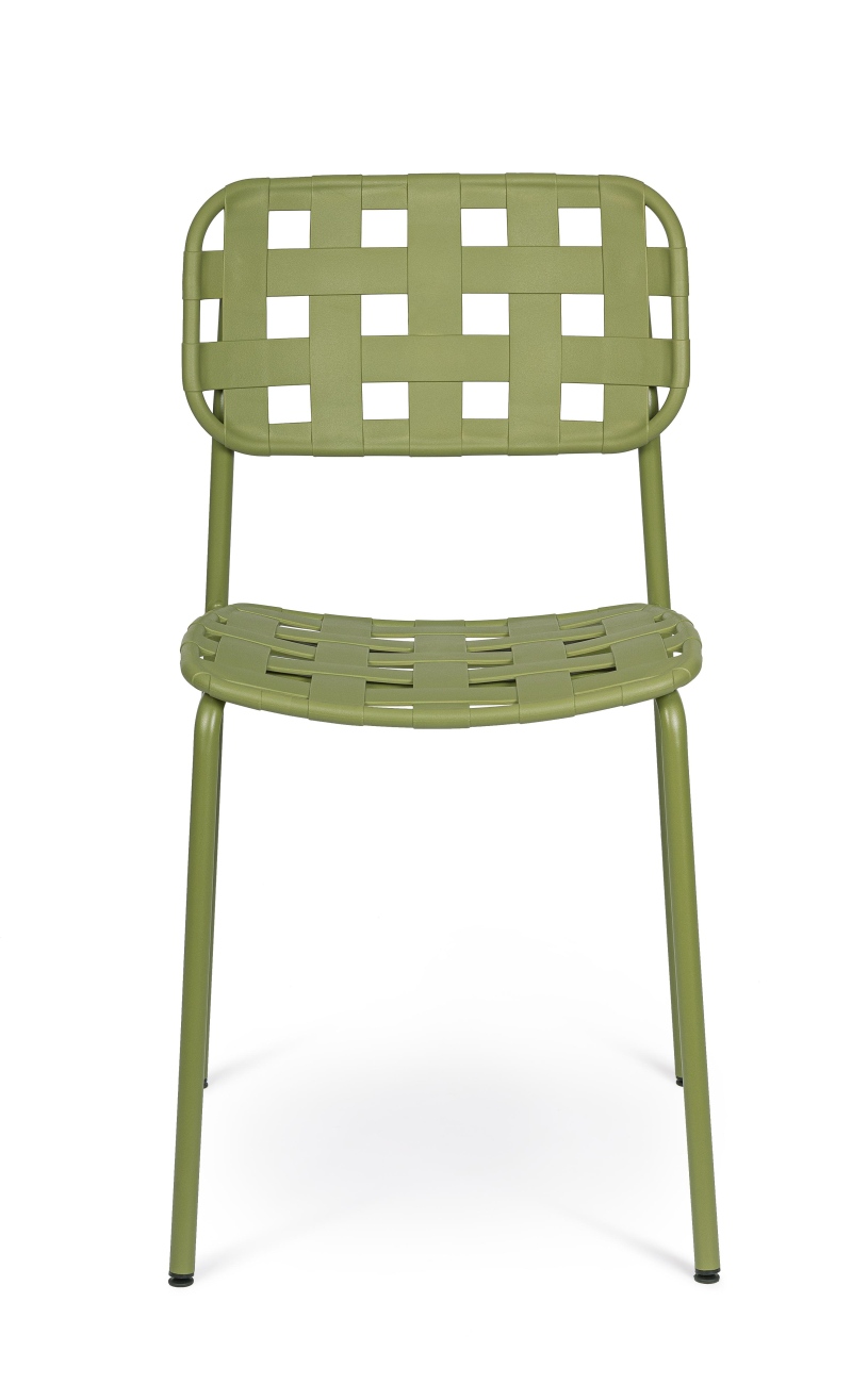 Gartenstuhl Clover aus Metall, Grün