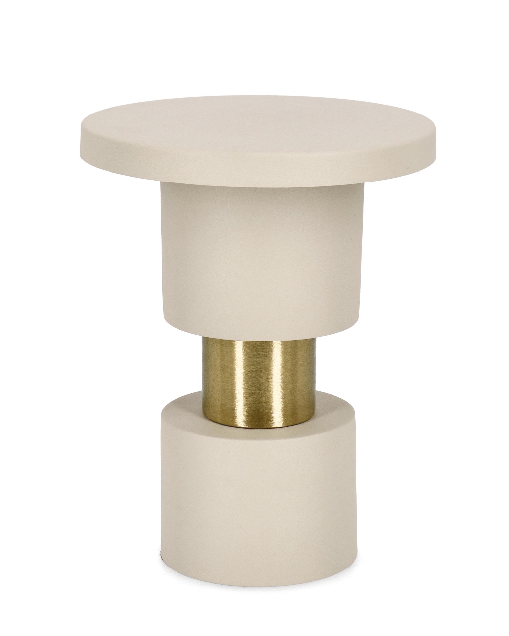 Beistelltisch Mitul aus Metall, Hellgrau Beistelltisch Mitul aus Metall, Hellgrau