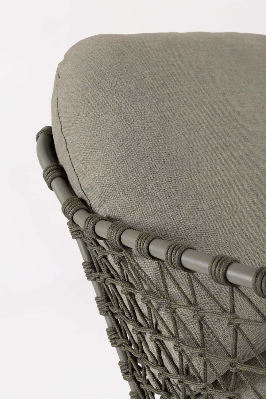 Gartensessel Ivissa aus Metall, Grün