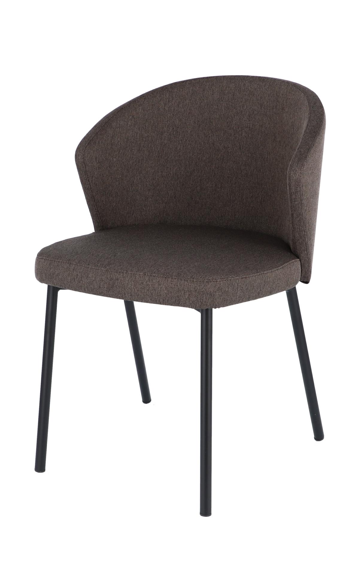 Stuhl Mila mit Stoffbezug, Braun Stuhl Mila mit Stoffbezug, Braun