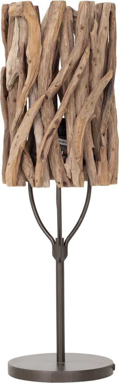 Tischleuchte Forest aus Teakholz, Natur Tischleuchte Forest aus Teakholz, Natur