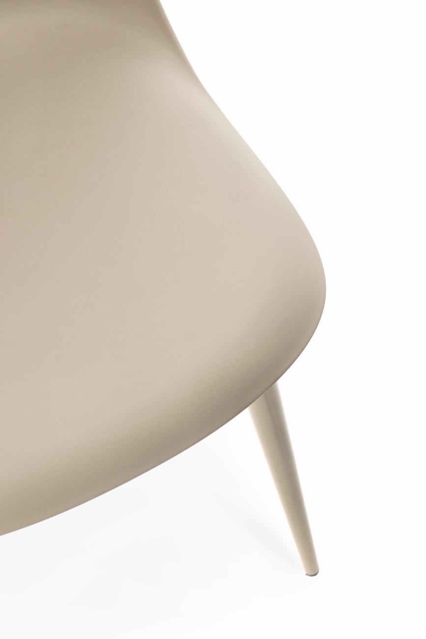 Esszimmerstuhl Ella 4er-Set aus Kunststoff, Beige