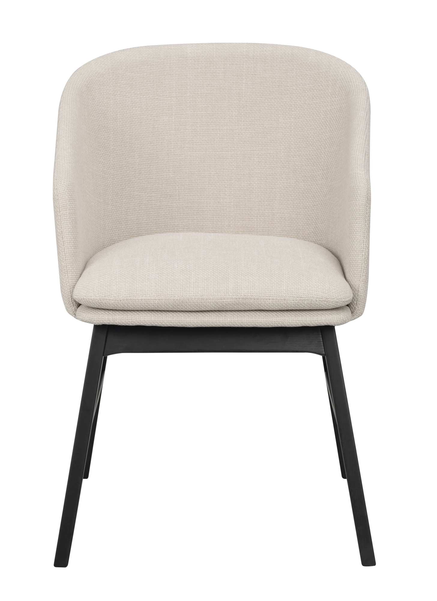 Edles Möbelstück: Stuhl Windham 2er Set mit Armlehnen, Beige / Schwarz für stilvolle Einrichtung.