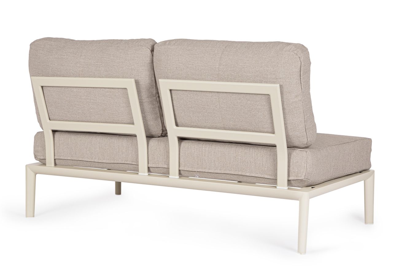 Gartenmodulsofa Gerald aus Aluminium Einzel-Element, Pelikan