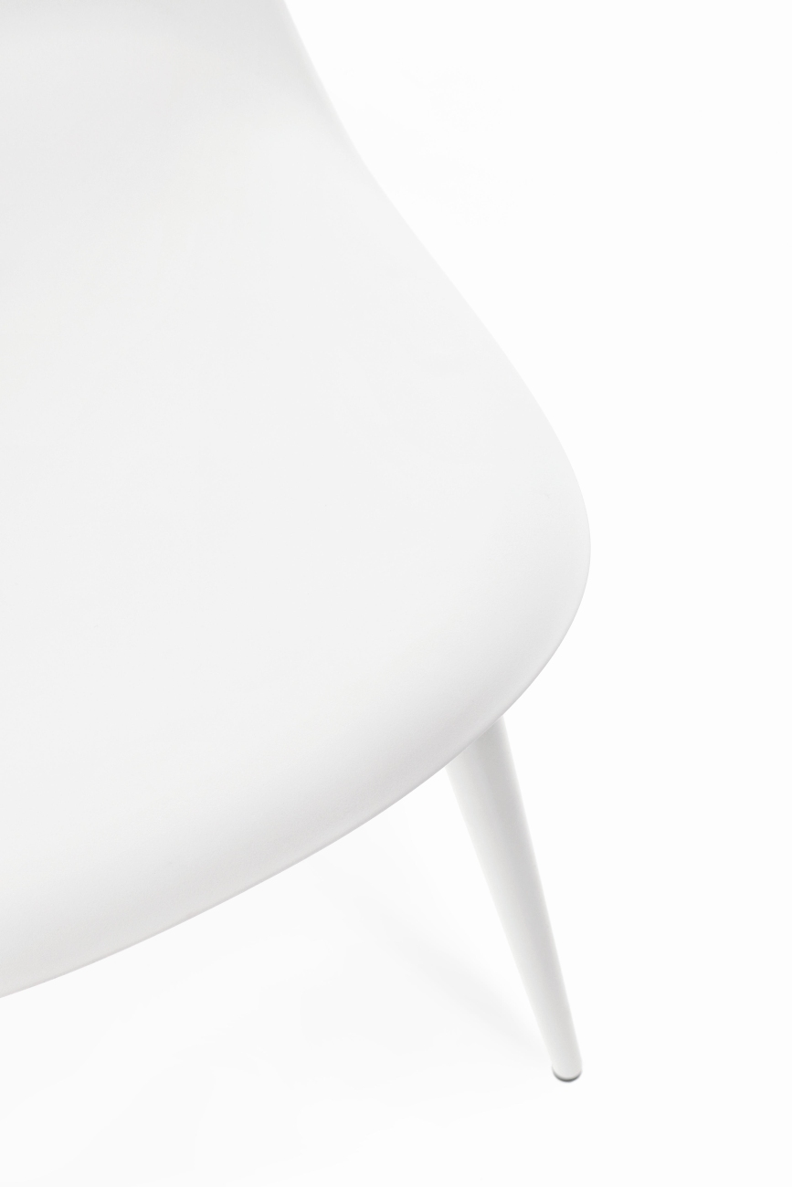 Esszimmerstuhl Ella 4er-Set aus Kunststoff, Weiß