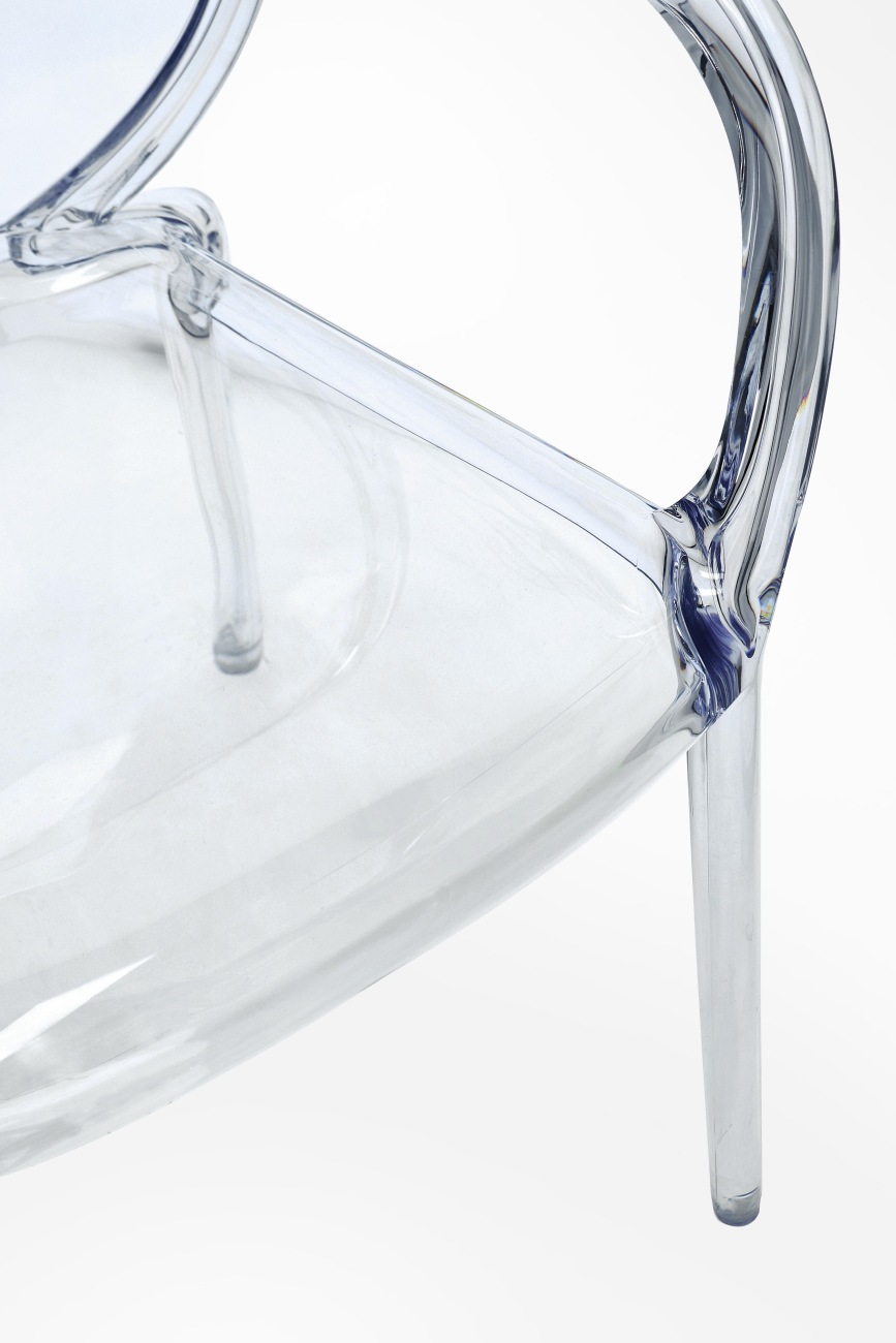 Gartenstuhl Camilla 4er-Set mit Armlehne, Transparent