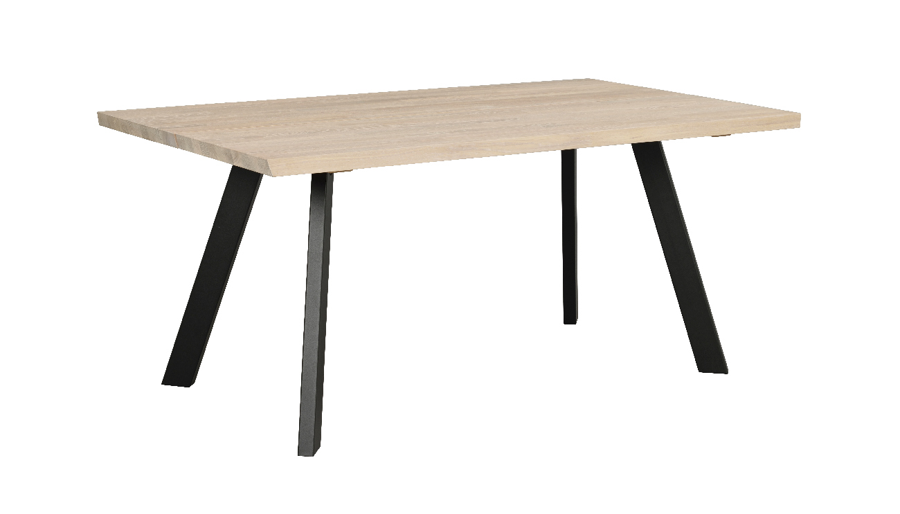 Esstisch Fred 170x95cm, Eiche Weiß pigmentiert