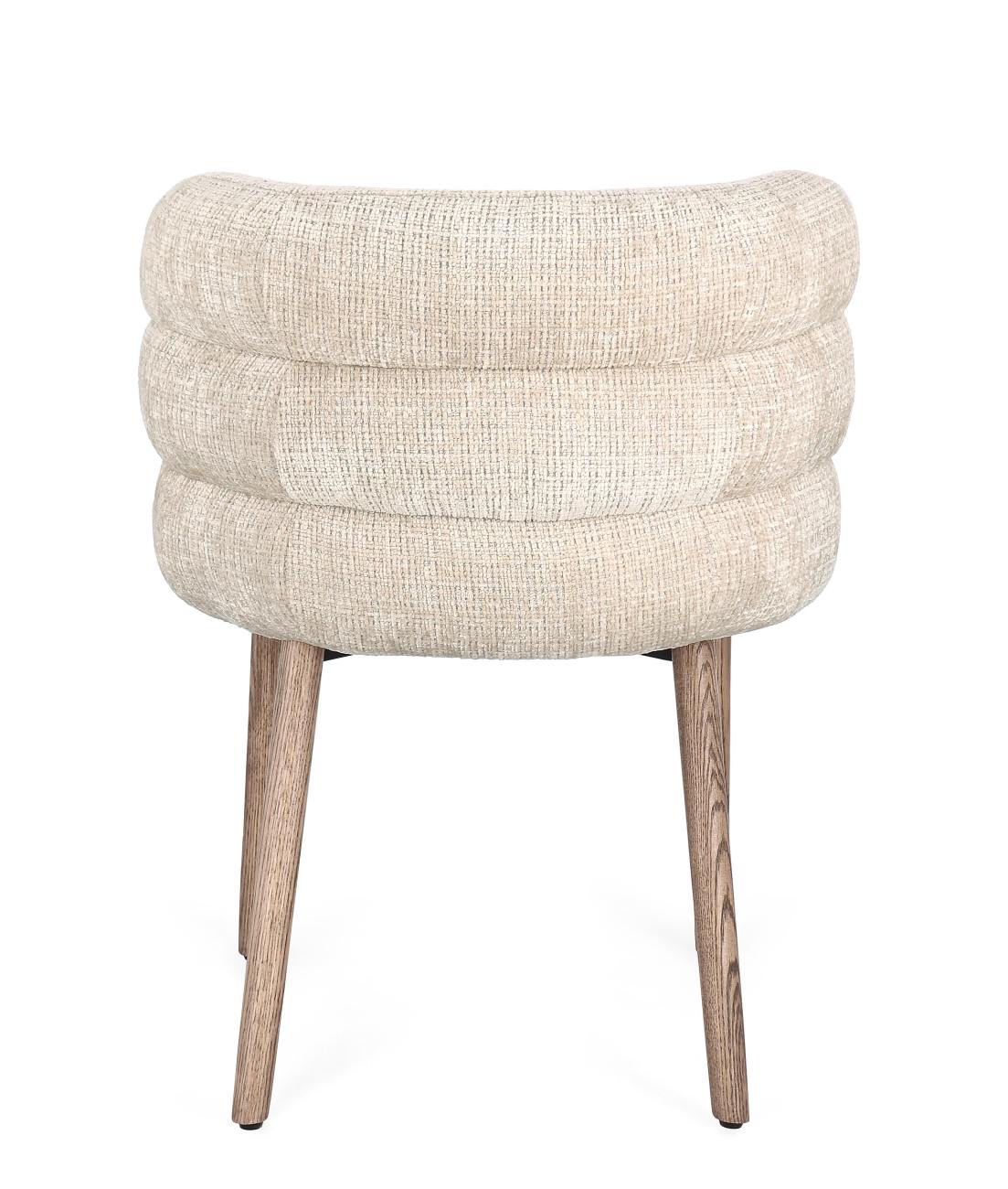 Esszimmerstuhl Ilma aus Stoff, Beige