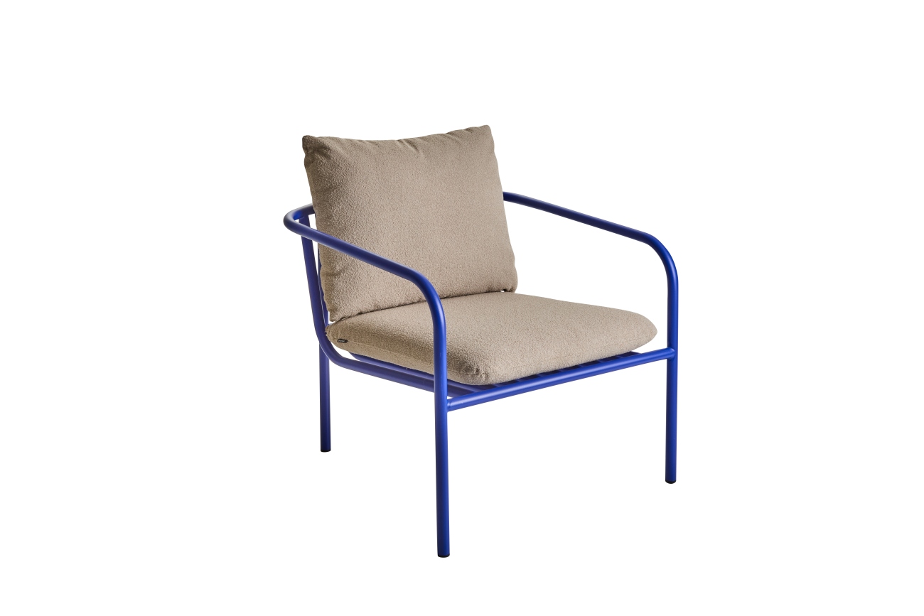 Gartensessel Bendt mit Kissen, Indigo Blau Gartensessel Bendt mit Kissen, Indigo Blau