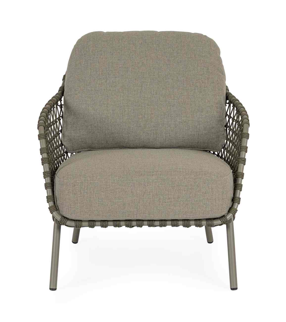 Gartensessel Ivissa aus Metall, Grün