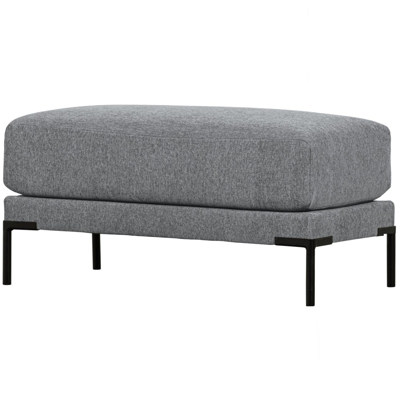 Hocker Couple aus Melange-Stoff 50 cm, Denim Hocker Couple aus Melange-Stoff 50 cm, Denim