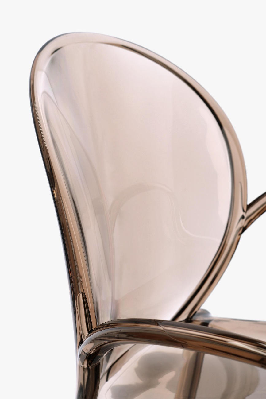 Gartenstuhl Camilla 4er-Set mit Armlehne, Coffee