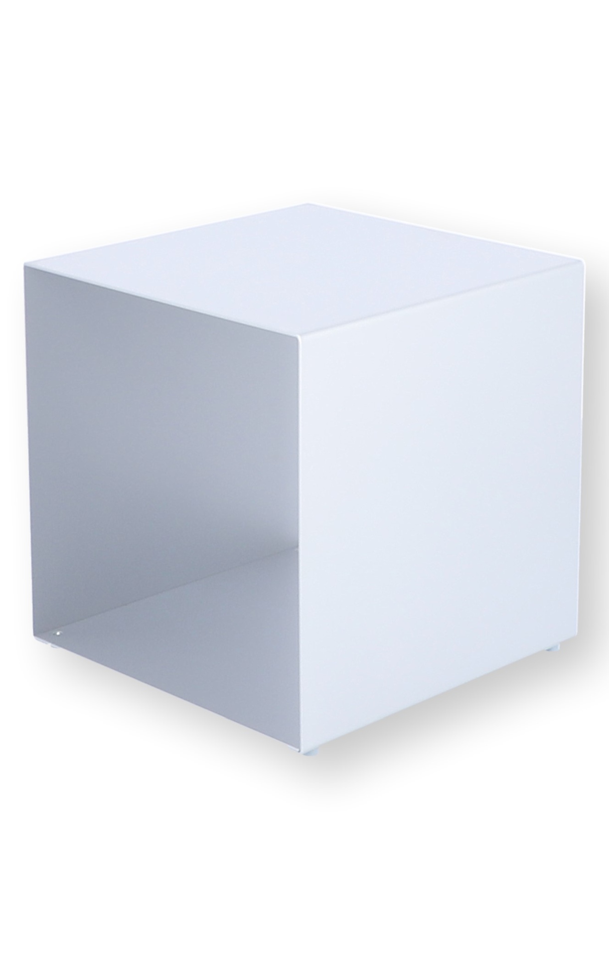 Beistelltisch Cubus Metall 35 cm, Weiß Beistelltisch Cubus Metall 35 cm, Weiß