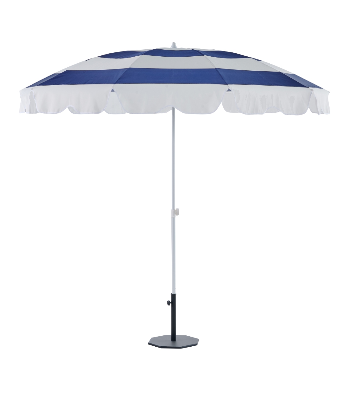 Sonnenschirm Follina Ø 240 cm, Blau / Weiß Sonnenschirm Follina Ø 240 cm, Blau / Weiß