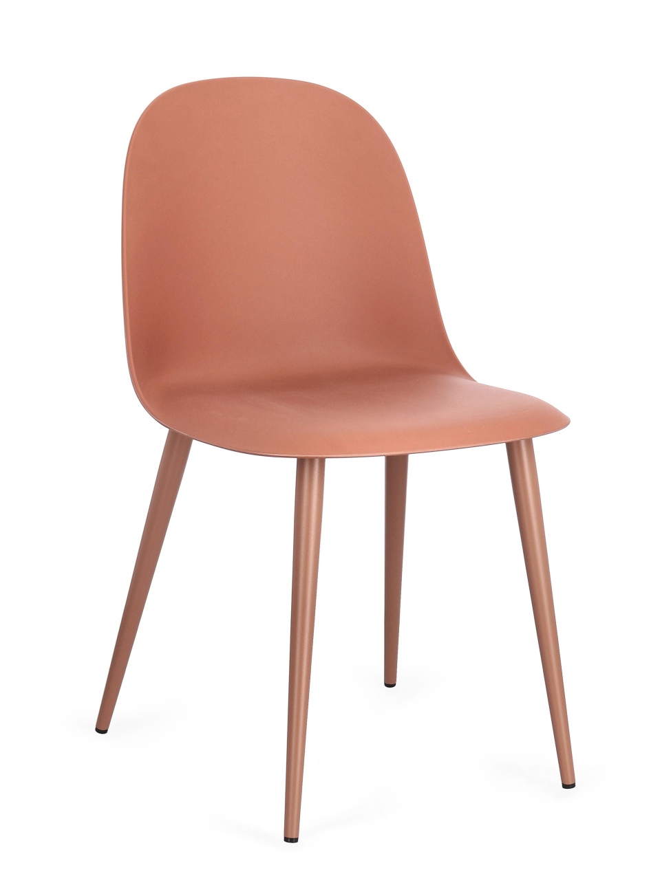 Esszimmerstuhl Ella 4er-Set aus Kunststoff, Rot