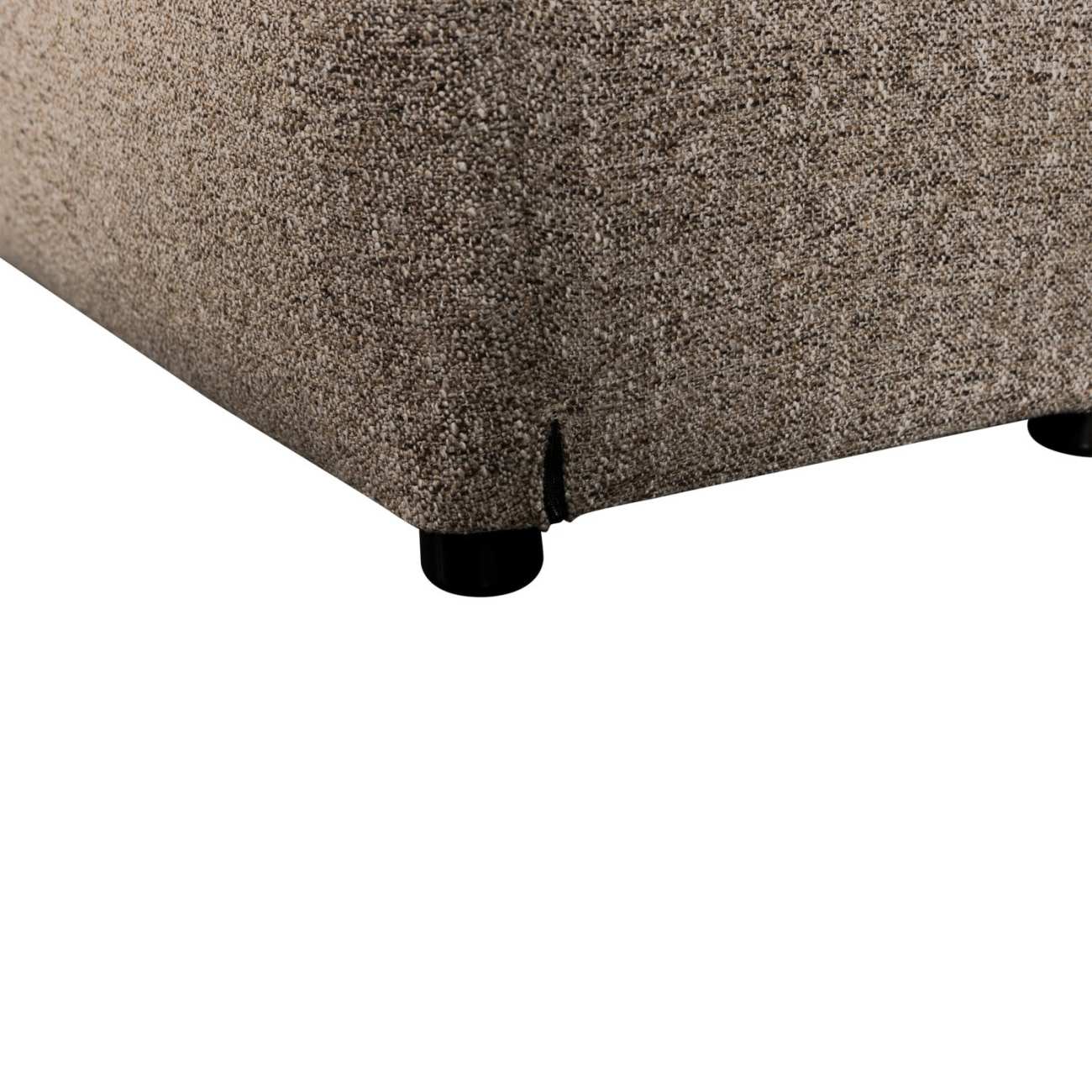 Hocker Baggy aus Melange-Stoff, Grau